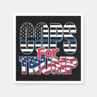 Polizisten für Trump - Trump 2020 Serviette