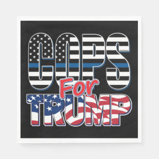Polizisten für Trump - Trump 2020 Serviette