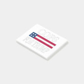Polizisten für Trumpf Post-it Klebezettel (angewinkelt)