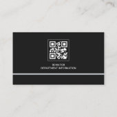 Polizisten Gesetzeshüter QR-Code Visitenkarte (Rückseite)