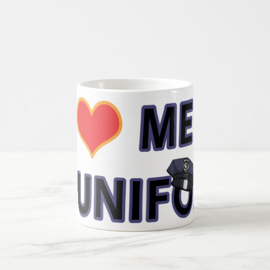 POLIZISTEN IN DER UNIFORM KAFFEETASSE (Mittel)