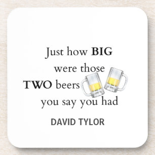 Polizisten Joke, wie groß. Untersetzer