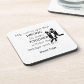 Polizisten Jokes-Geschenke Getränkeuntersetzer (Linke Seite)