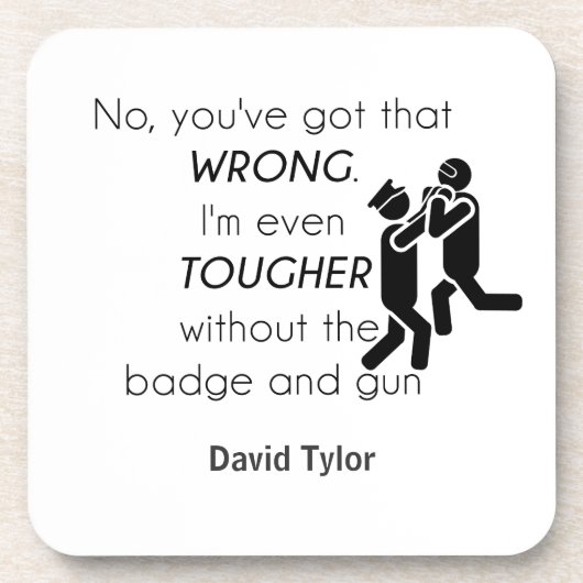 Polizisten Jokes-Geschenke Getränkeuntersetzer (Vorderseite)