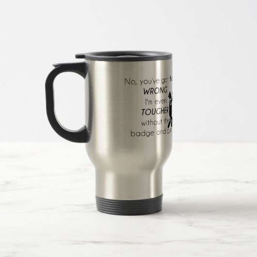 Polizisten Jokes-Geschenke Reisebecher (Links)