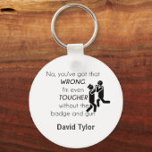 Polizisten Jokes-Geschenke Schlüsselanhänger (Vorderseite)