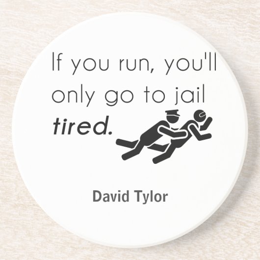 Polizisten Jokes Getränkeuntersetzer (Vorne)