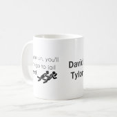 Polizisten Jokes Kaffeetasse (Vorderseite Links)