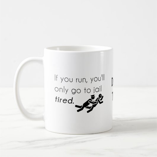 Polizisten Jokes Kaffeetasse (Links)