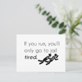 Polizisten Jokes Postkarte (Stehend Vorderseite)