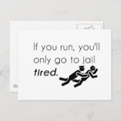 Polizisten Jokes Postkarte (Vorne/Hinten)