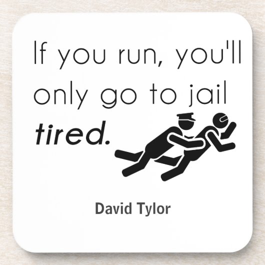 Polizisten Jokes Untersetzer (Vorderseite)