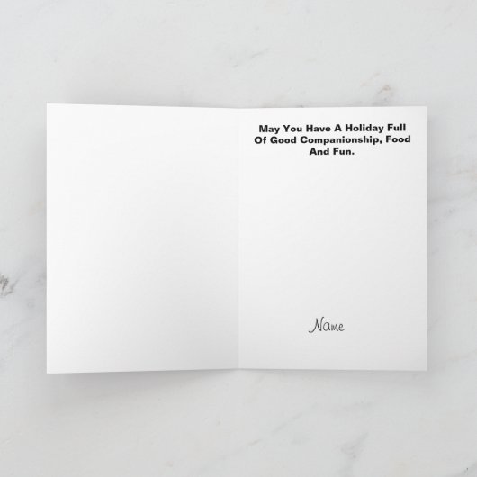 Polizisten K-9 Hunde Silhouette Weihnachtskarte Karte (Innenseite)