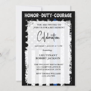 Polizisten Ruhestand Abschluss Geburtstag Einladung