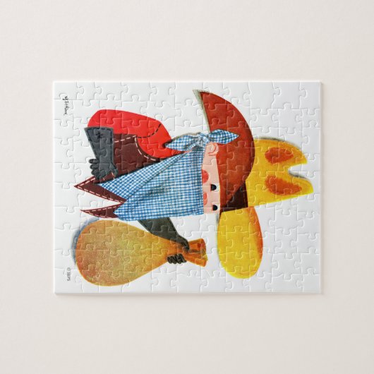 Polizisten und Räuber Puzzle (Horizontal)