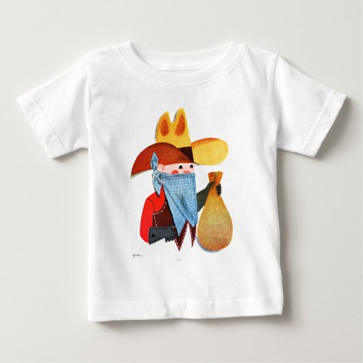 Polizisten und Robber Baby T-shirt (Vorderseite)