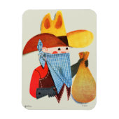 Polizisten und Robber Magnet (Vertikal)