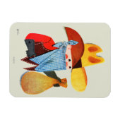 Polizisten und Robber Magnet (Horizontal)