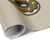 Polizisten und Schaumgummiringe Geschenkpapier (Rolleneckpunkt)