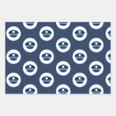 Polizistenmütze Geschenkpapier Set (Vorderseite 3)