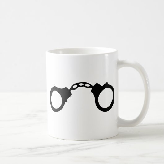 Polizisthandschellen Kaffeetasse (Rechts)
