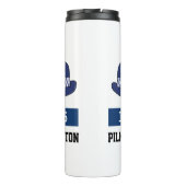 Polizistin Gift. UK Police Officer WPC Hat Thermosbecher (Rückseite)