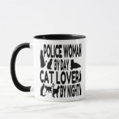 Polizistin Liebe Katze Tasse (Links)