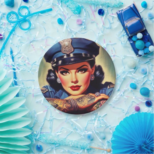 Polizistin Pappteller (Party)