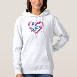Polk Dot Heart Hoodie