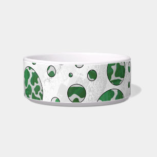 Polk Dot Kuh Grün und Weiß Napf
