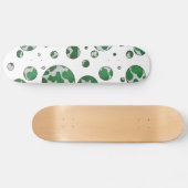 Polk Dot Kuh Grün und Weiß Skateboard (Horizontal)