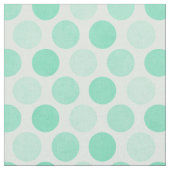 Polk Dots Aqua Blue Fabric Stoff (Nahaufnahme)