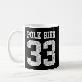 Polk High School Football Jersey 33 Aged Look Kaffeetasse