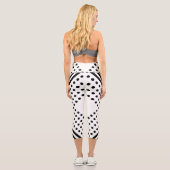 Polka Abstrakt Capri Leggings (Rückseite)