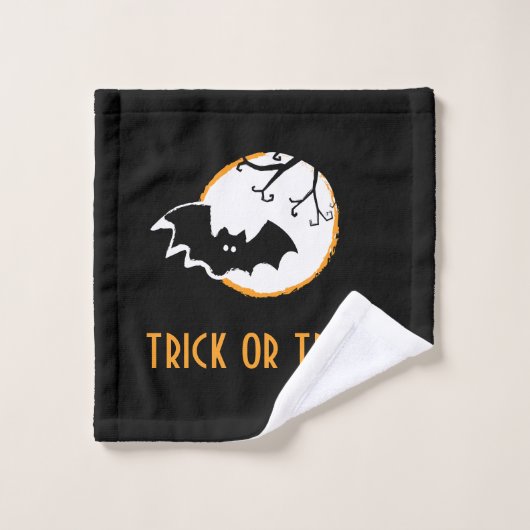 Polka Bat and Moon Badhandtuch Set (Waschlappen)