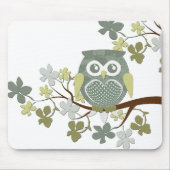 Polka-Baum-Eule Mousepad (Vorne)