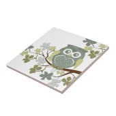 Polka-Baum-Eulen-Fliese Fliese (Seite)