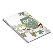 Polka-Baum-Eulen-Notizbuch Notizblock (Rechte Seite)