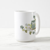 Polka-Baum-Eulen-Tasse Kaffeetasse (VorderseiteRechts)
