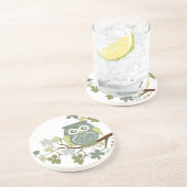 Polka-Baum-Eulen-Untersetzer Getränkeuntersetzer (Seite)