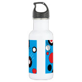 Polka Blue Trinkflasche (Rückseite)