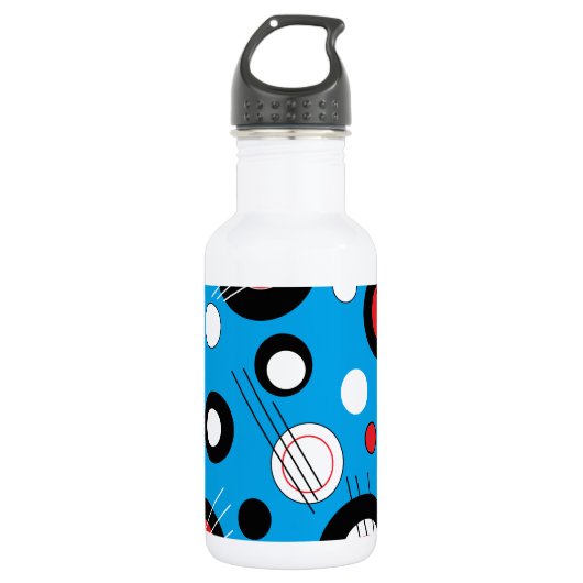 Polka Blue Trinkflasche (Vorderseite)