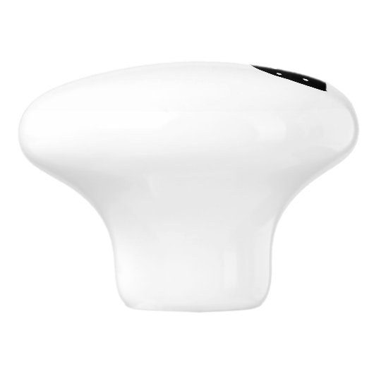 Polka Bow Knob Keramikknauf (Seitenansicht)