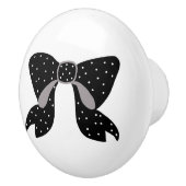 Polka Bow Knob Keramikknauf (Rechts)