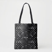 Polka Dot 01.Gray Black BG Tasche (Vorderseite)