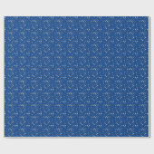 Polka Dot 01.Gray Blue BG Geschenkpapier (Flach)