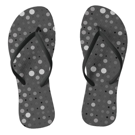 Polka Dot 01.Gray DGrey BG Badesandalen (Fußbett)