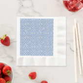 Polka Dot 01.Gray Lblue BG Serviette (Beispiel)