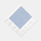 Polka Dot 01.Gray Lblue BG Serviette (Ecke)
