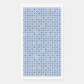 Polka Dot 01.Gray Lblue BG Serviette (Vorderseite)